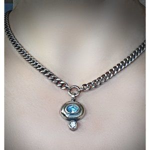 Necklace with Pale Blue Stone